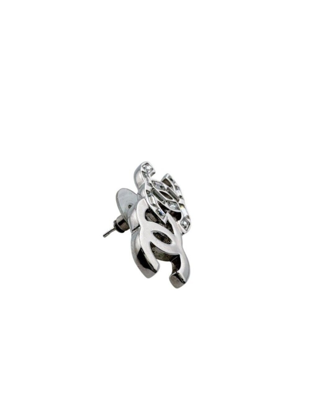 Chanel Metal Earrings Silver